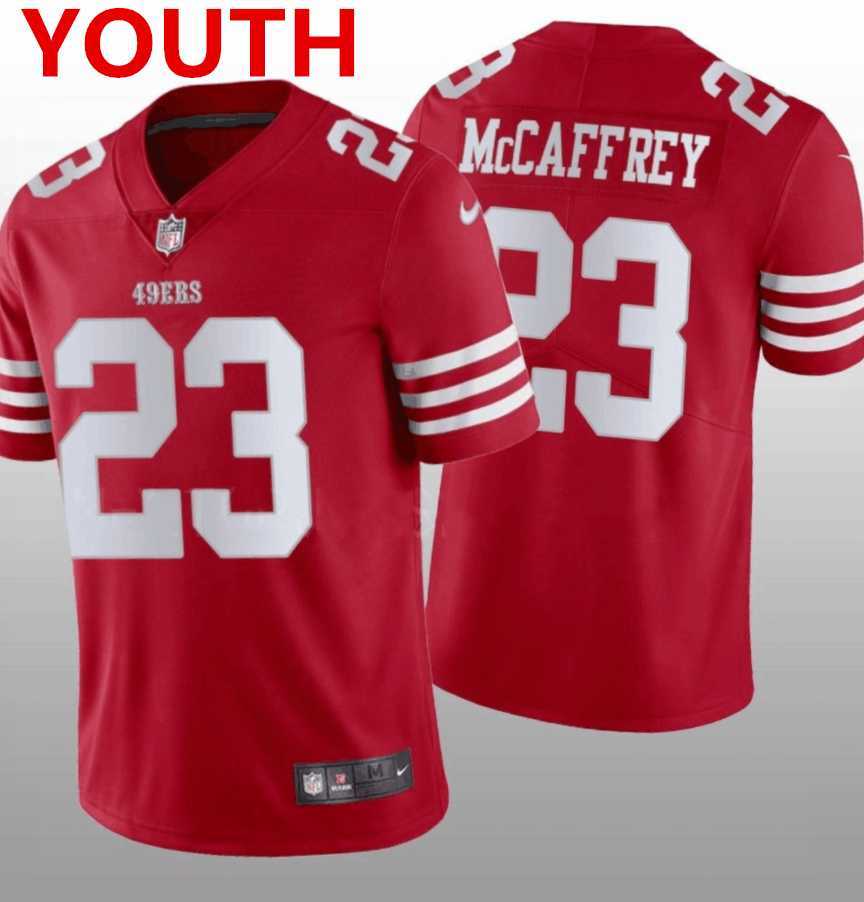 Youth San Francisco 49ers #23 Christian McCaffrey Red 2022 Vapor Untouchable Stitched Jersey Dzhi,We sell and wholesale Youth San Francisco 49ers #23 Christian McCaffrey Red 2022 Vapor Untouchable Stitched Jersey Dzhi on line form chian!